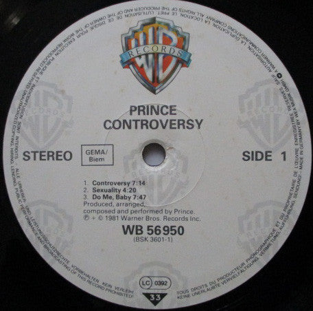 Prince ~ Controversy (Vinyl) - Djungel & Jazz