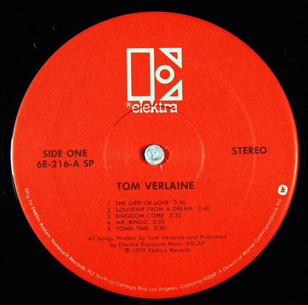 Tom Verlaine : Tom Verlaine (LP, Album, Spe)