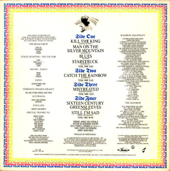 Rainbow ~ On Stage (Vinyl) - Djungel & Jazz