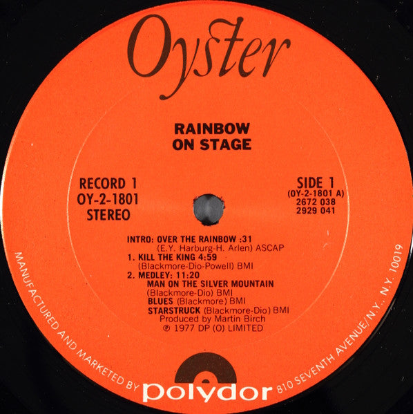 Rainbow ~ On Stage (Vinyl) - Djungel & Jazz