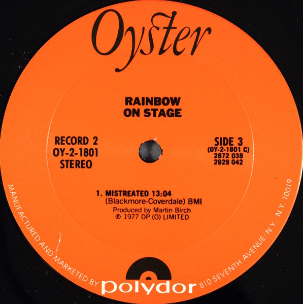 Rainbow ~ On Stage (Vinyl) - Djungel & Jazz