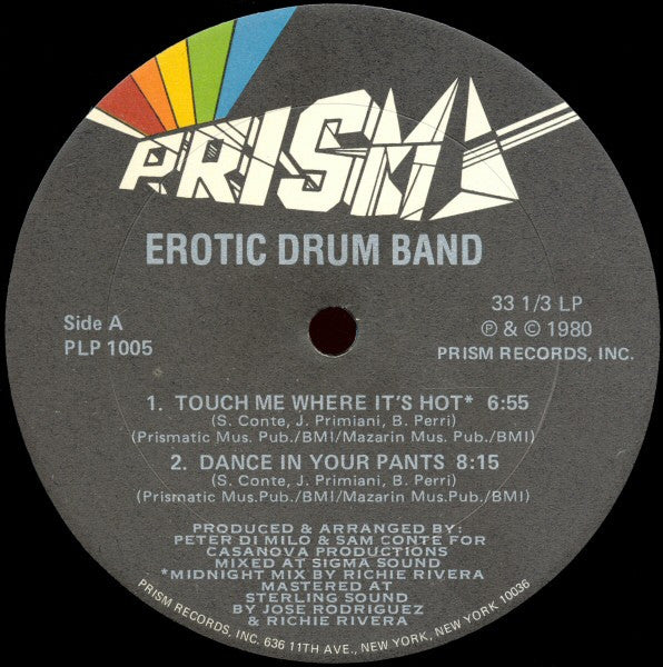 Erotic Drum Band ~ Touch Me Where It's Hot (Vinyl) - Djungel & Jazz