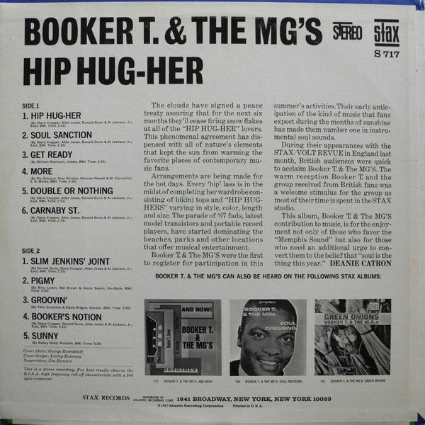 Booker T. & The MG's ~ Hip Hug-Her (Vinyl) - Djungel & Jazz