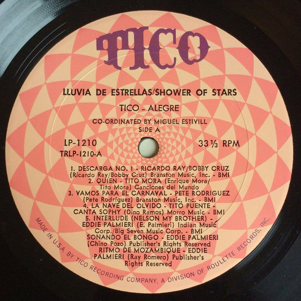 Various : Lluvia De Estrellas Tico Y Alegre (LP, Mono)