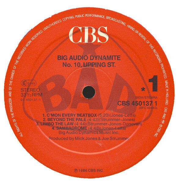 B.A.D. ~ No. 10, Upping St. (Vinyl) - Djungel & Jazz
