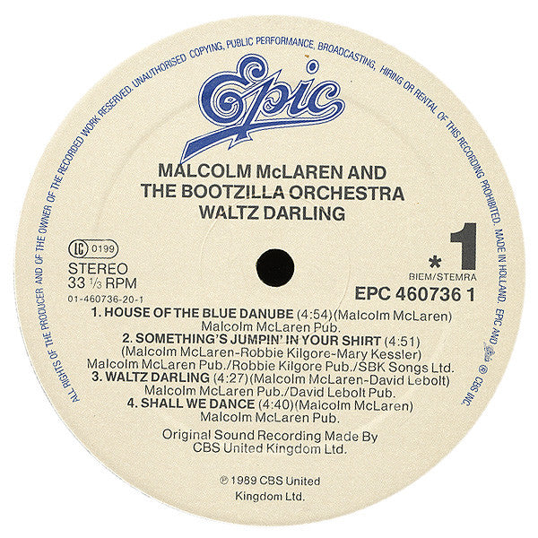 Malcolm McLaren And The Bootzilla Orchestra ~ Waltz Darling (Vinyl) - Djungel & Jazz