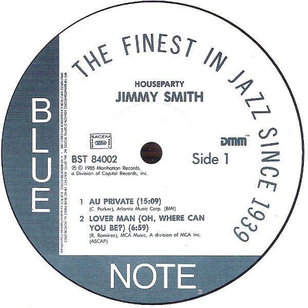 Jimmy Smith ~ House Party (Vinyl) - Djungel & Jazz