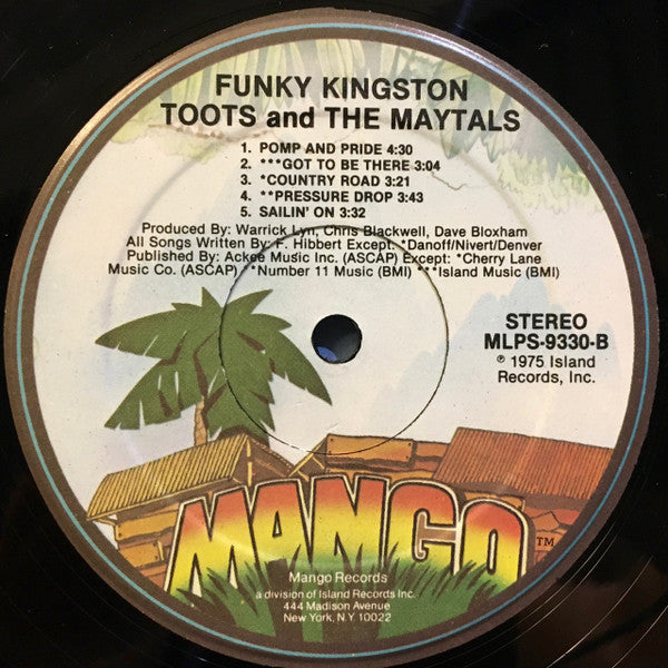 Toots & The Maytals : Funky Kingston (LP, Album, Pit)