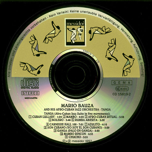 Mario Bauzá And His Afro-Cuban Jazz Orchestra ~ Tanga (Vinyl) - Djungel & Jazz