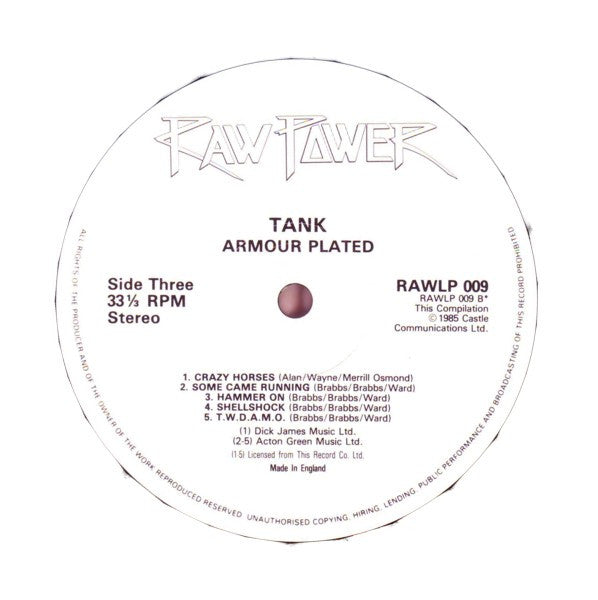 Tank ~ Armour Plated (Vinyl) - Djungel & Jazz