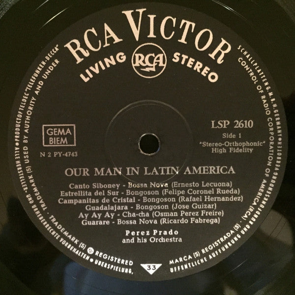 Perez Prado And His Orchestra ~ Our Man In Latin America (Vinyl) - Djungel & Jazz