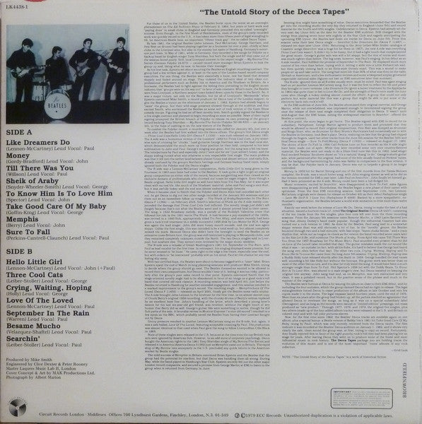 The Beatles ~ The Decca Tapes (Vinyl) - Djungel & Jazz