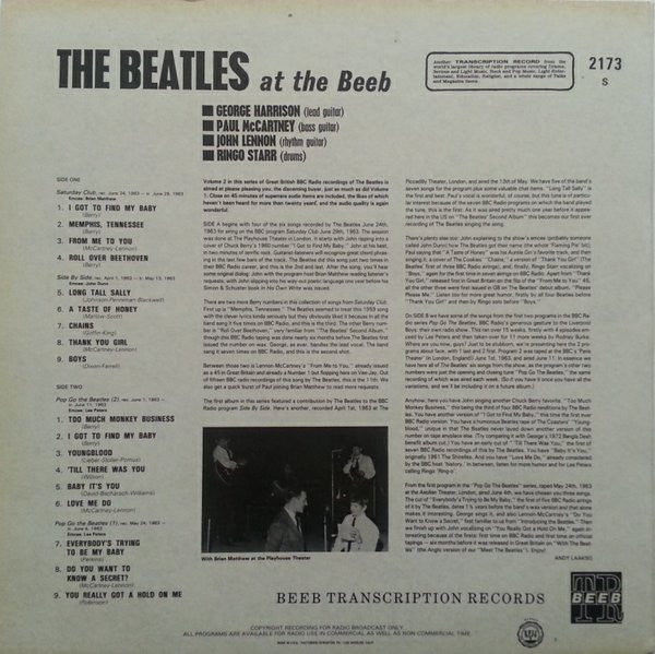 The Beatles ~ The Beatles At The Beeb Vol. 2