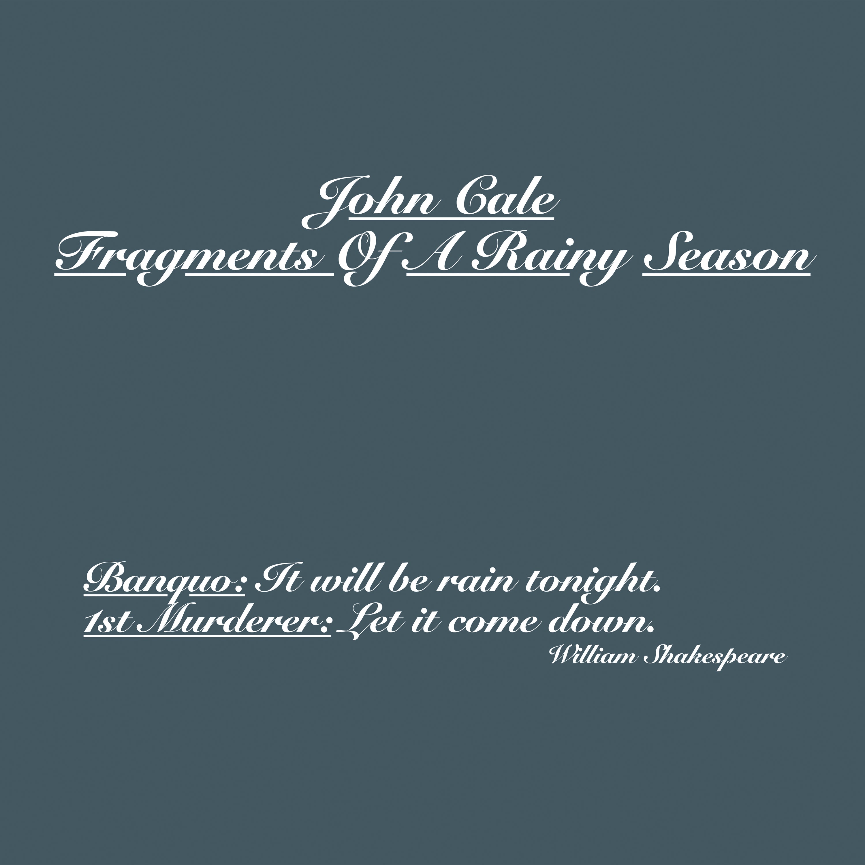 John Cale ~ Fragments Of A Rainy Season (Vinyl) - Djungel & Jazz
