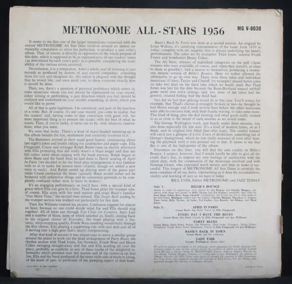 Metronome All Stars ~ Metronome All-Stars 1956 (Vinyl) - Djungel & Jazz