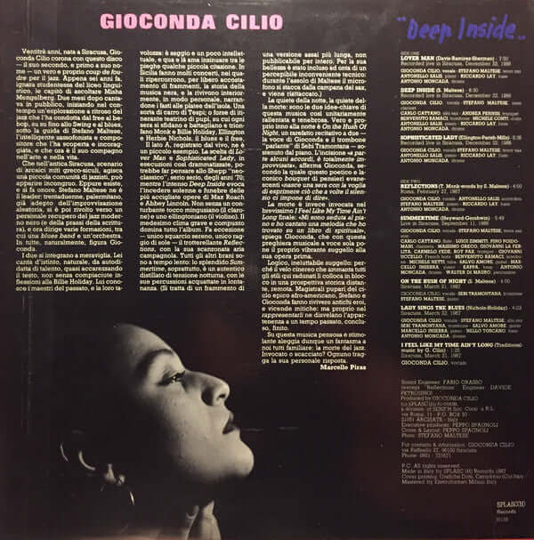 Gioconda Cilio : Deep Inside (LP)