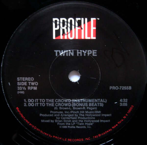 Twin Hype ~ Do It To The Crowd (Vinyl) - Djungel & Jazz
