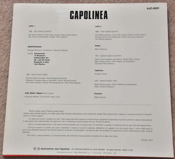 Various ~ Capolinea (Vinyl) - Djungel & Jazz