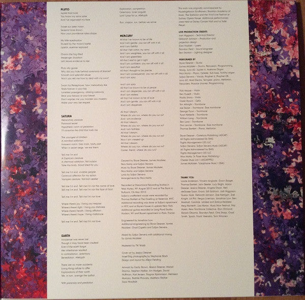 Sufjan Stevens • Nico Muhly • Bryce Dessner • James McAlister ~ Planetarium (Vinyl) - Djungel & Jazz