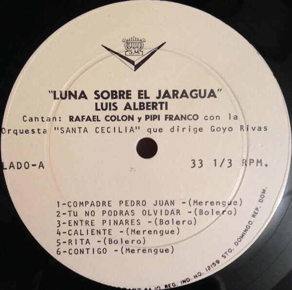 Orquesta Santa Cecilia del Profesor Luis Alberti ~ Luna Sobre El Jaragua (Vinyl) - Djungel & Jazz