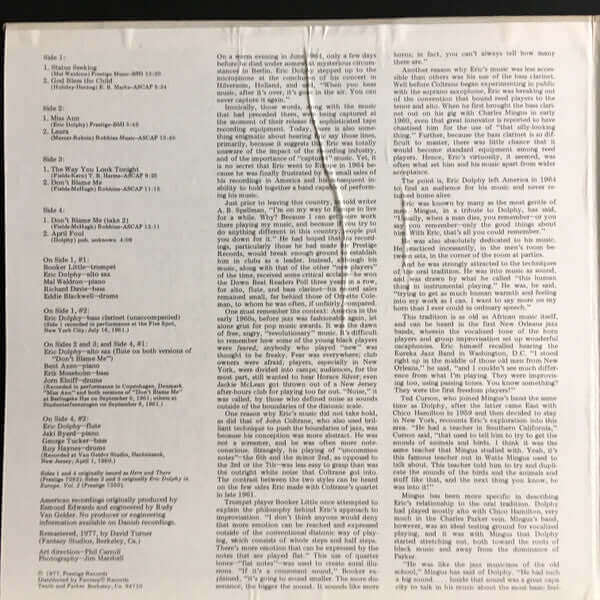 Eric Dolphy : Status (2xLP, Comp, RM)