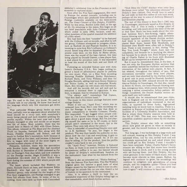 Eric Dolphy : Status (2xLP, Comp, RM)