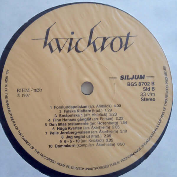Kvickrot ~ Ogräs I Folkmusiktäppan (Vinyl) - Djungel & Jazz