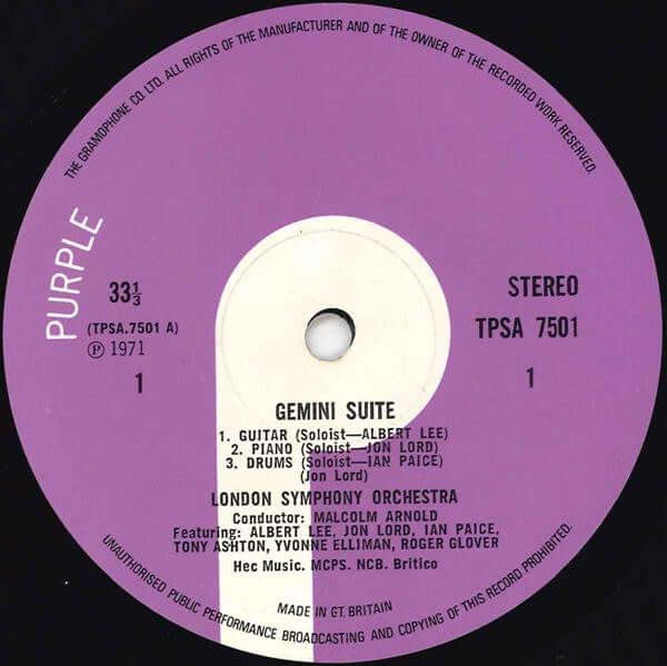 Jon Lord / The London Symphony Orchestra : Gemini Suite (LP, Album, Gat)