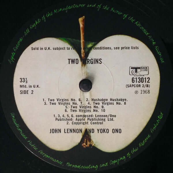 John Lennon & Yoko Ono : Unfinished Music No. 1. Two Virgins (LP, Album)