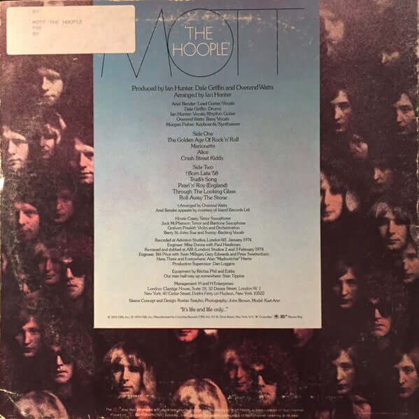 Mott The Hoople : The Hoople (LP, Album, Quad)