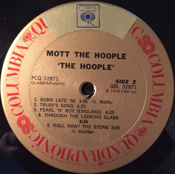 Mott The Hoople : The Hoople (LP, Album, Quad)