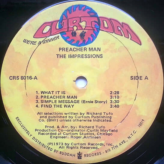 Impressions* : Preacher Man (LP, Album, Son)