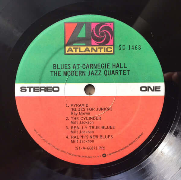 The Modern Jazz Quartet ~ Blues At Carnegie Hall (Vinyl) - Djungel & Jazz