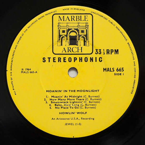 Howlin' Wolf ~ Moanin' In The Moonlight (Vinyl) - Djungel & Jazz