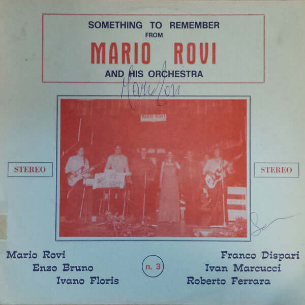 Mario Rovi, Enzo Bruno  ~ Something To Remember From Mario Rovi And His Orchestra (Vinyl) - Djungel & Jazz