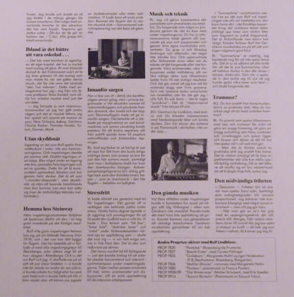 Rolf Lindblom : Gershwin By Lindblom (LP)