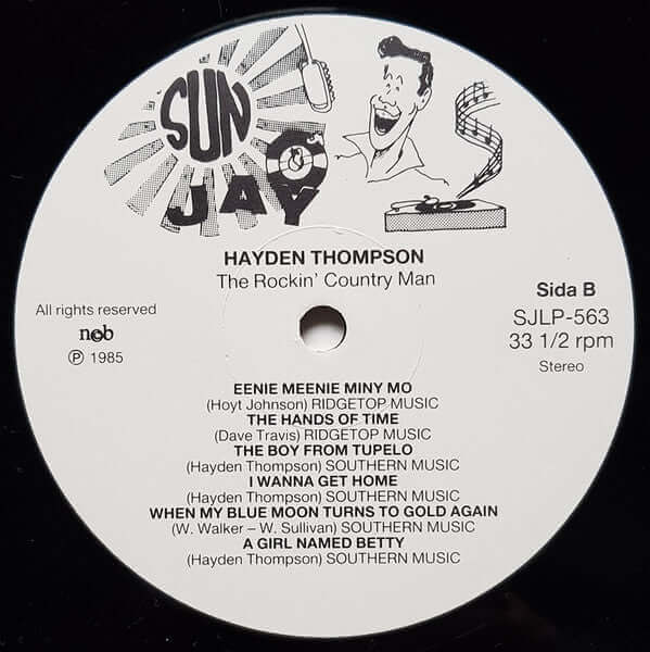Hayden Thompson ~ The Rockin' Country Man (Vinyl) - Djungel & Jazz