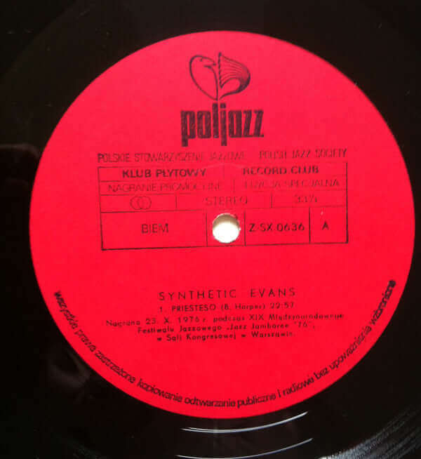Gil Evans And His Orchestra ~ Synthetic Evans (Vinyl) - Djungel & Jazz