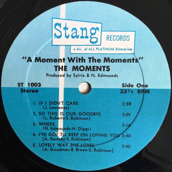 The Moments : A Moment With The Moments (LP, Album)