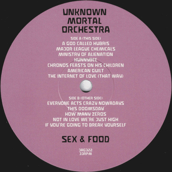 Unknown Mortal Orchestra ~ Sex & Food (Vinyl) - Djungel & Jazz