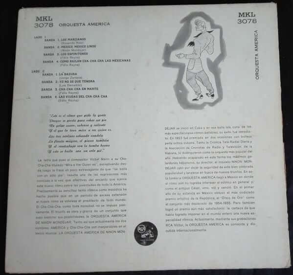 Orquesta América : Cha Cha Cha (10", Album)