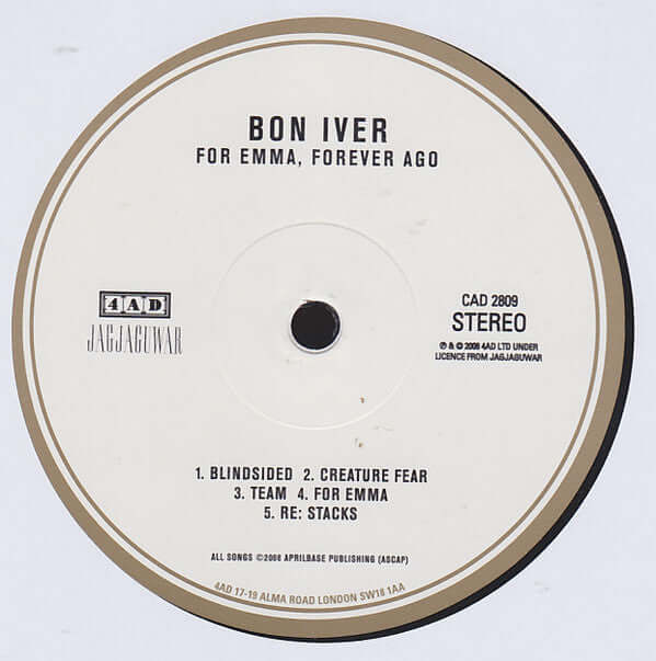 Bon Iver : For Emma, Forever Ago (LP, Album, RE, RP)