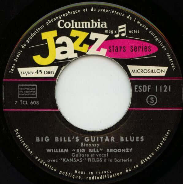 Big Bill Broonzy : Big Bill's Guitar Blues (7", EP)