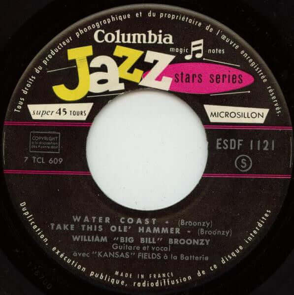 Big Bill Broonzy : Big Bill's Guitar Blues (7", EP)