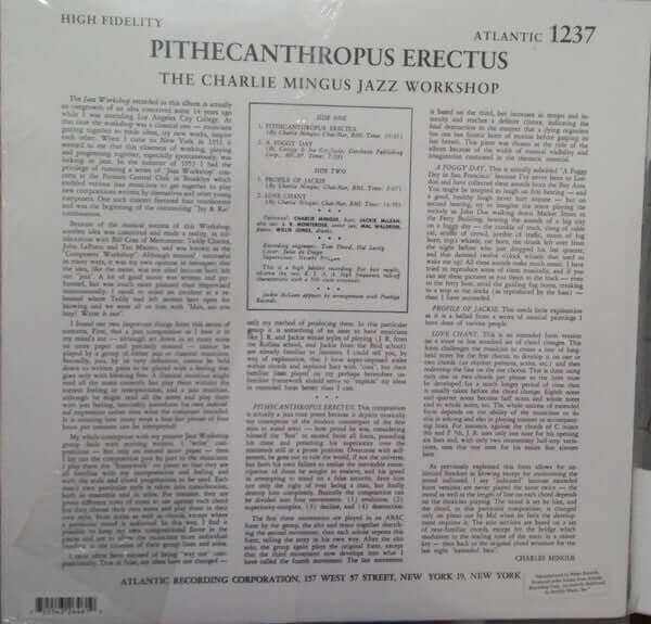 Charles Mingus Jazz Workshop : Pithecanthropus Erectus (LP, Album, RE, 180)