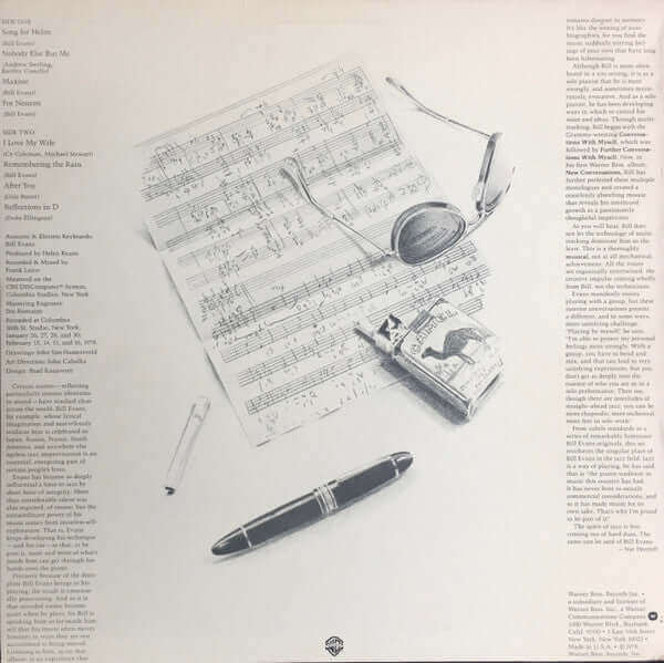 Bill Evans : New Conversations (LP, Album, Wak)