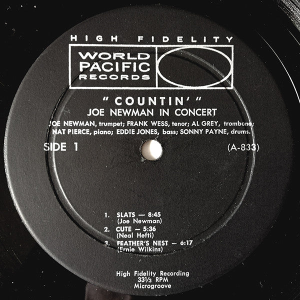 Joe Newman ~ Joe Newman In Concert: Countin' (Vinyl) - Djungel & Jazz