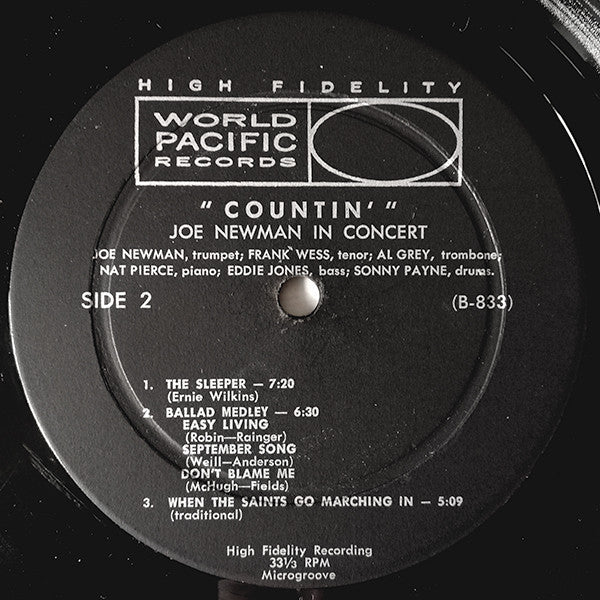 Joe Newman ~ Joe Newman In Concert: Countin' (Vinyl) - Djungel & Jazz