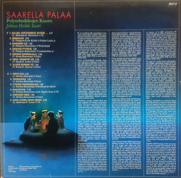 Polyteknikkojen Kuoro : Saarella Palaa (LP, Album)