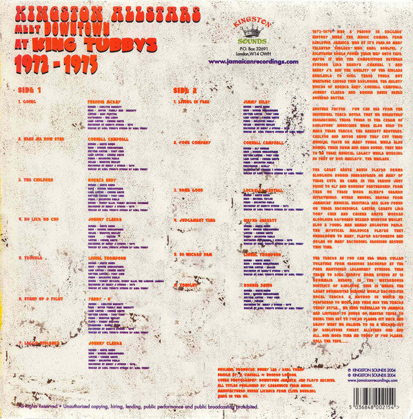 Various ~ Kingston Allstars Meet Downtown At King Tubby's 1972-1975 (Vinyl) - Djungel & Jazz